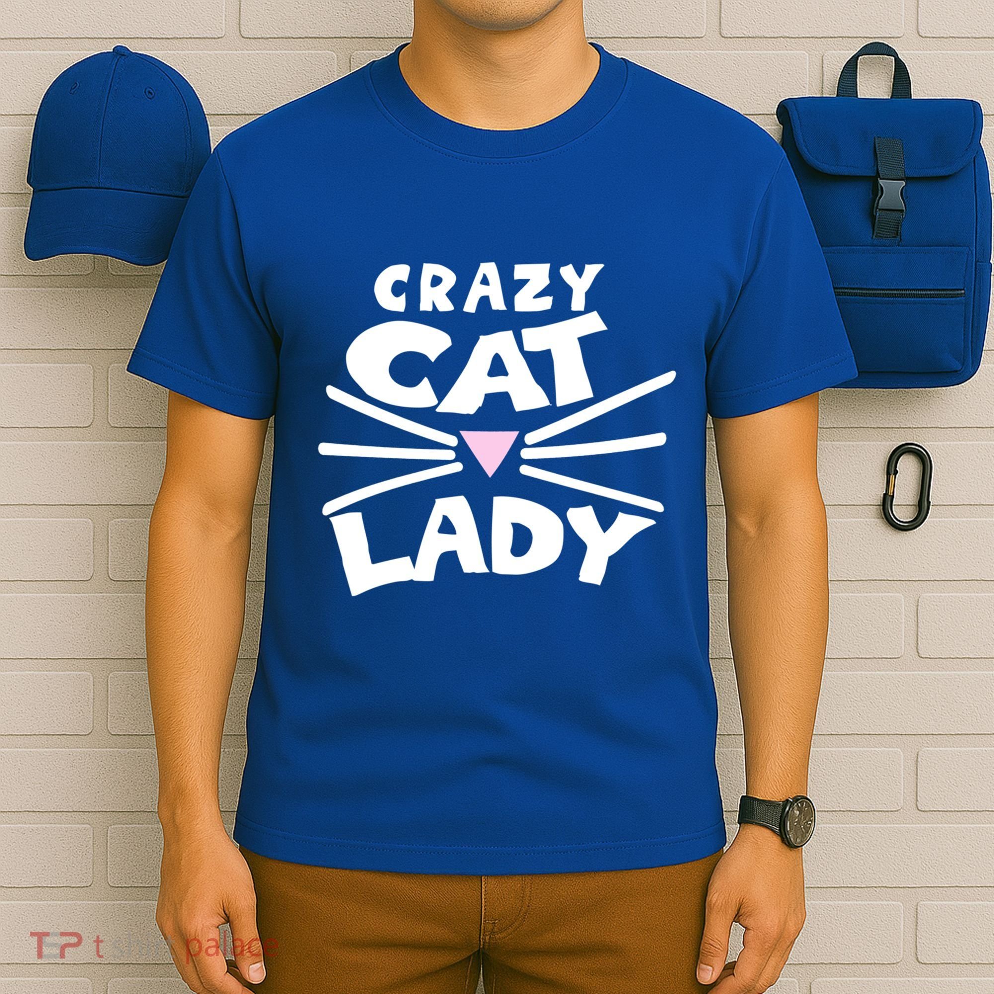 Crazy Cat Lady Long Funny Gift Cute Cat Gift T-Shirt