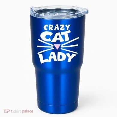 Crazy Cat Lady Long Funny Gift Cute Cat Gift Tumbler