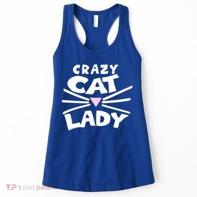 Crazy Cat Lady Long Funny Gift Cute Cat Gift Women's Tank Top