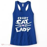 Crazy Cat Lady Long Funny Gift Cute Cat Gift Women's Tank Top thumb 0