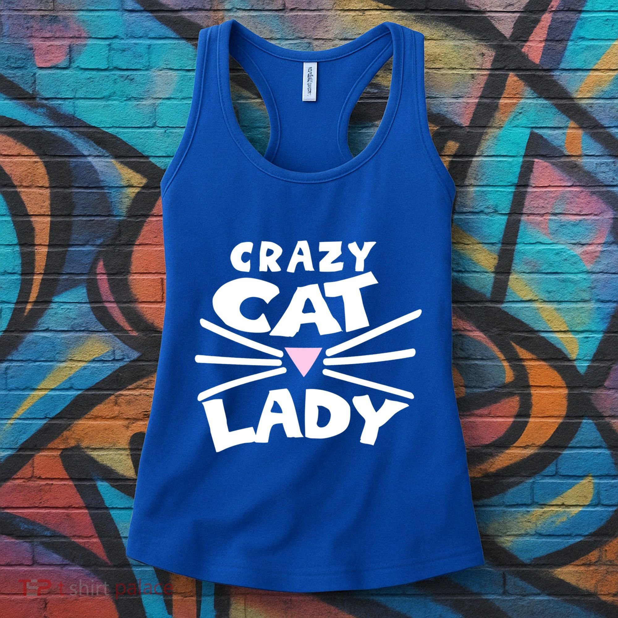 Crazy Cat Lady Long Funny Gift Cute Cat Gift Women's Tank Top