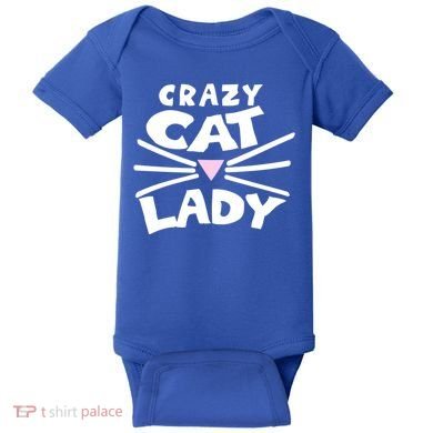 Crazy Cat Lady Long Funny Gift Cute Cat Gift Baby Bodysuit