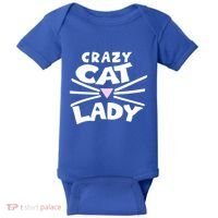 Crazy Cat Lady Long Funny Gift Cute Cat Gift Baby Bodysuit thumb 0