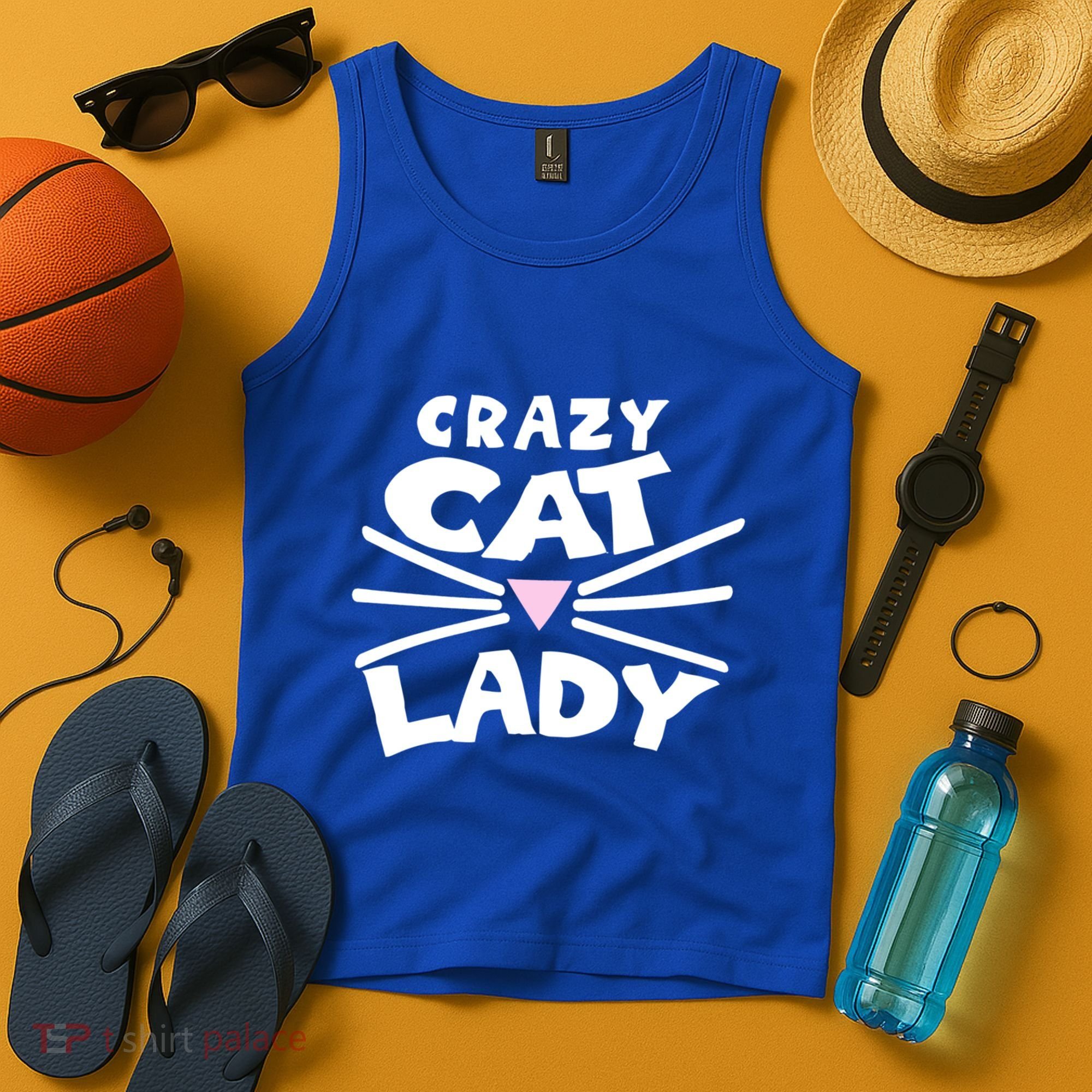 Crazy Cat Lady Long Funny Gift Cute Cat Gift Tank Top