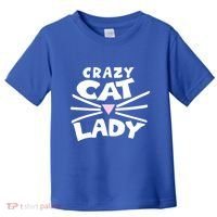 Crazy Cat Lady Long Funny Gift Cute Cat Gift Toddler T-Shirt thumb 0