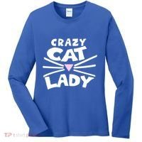 Crazy Cat Lady Long Funny Gift Cute Cat Gift Women's Long Sleeve Shirt thumb 0