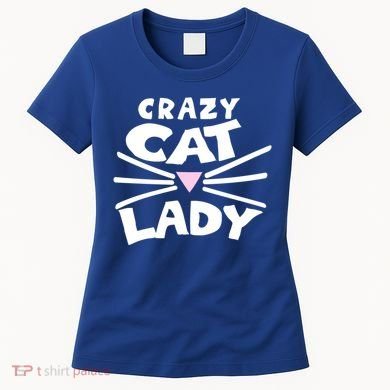 Crazy Cat Lady Long Funny Gift Cute Cat Gift Women's T-Shirt