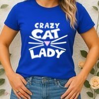 Crazy Cat Lady Long Funny Gift Cute Cat Gift Women's T-Shirt thumb 2