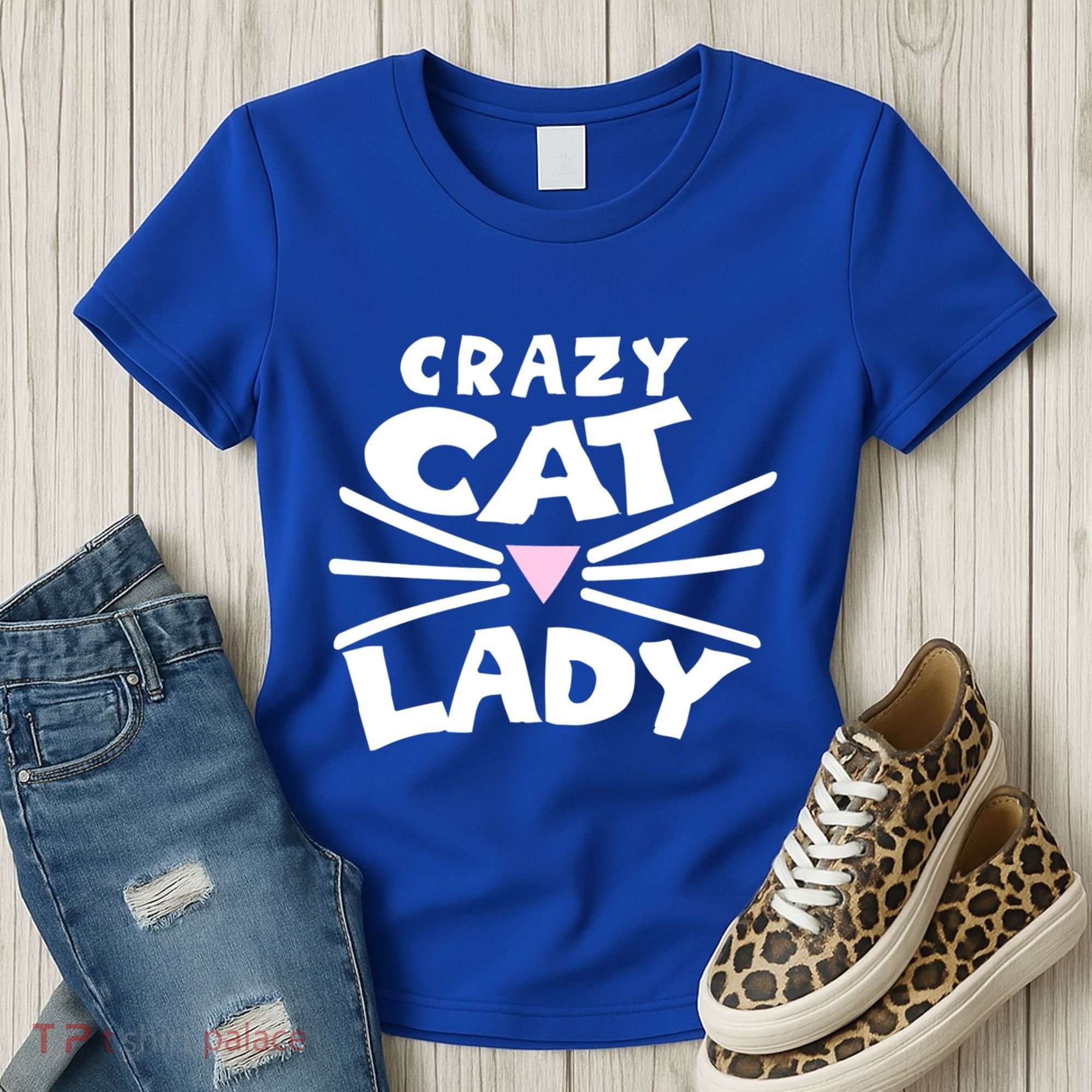 Crazy Cat Lady Long Funny Gift Cute Cat Gift Women's T-Shirt