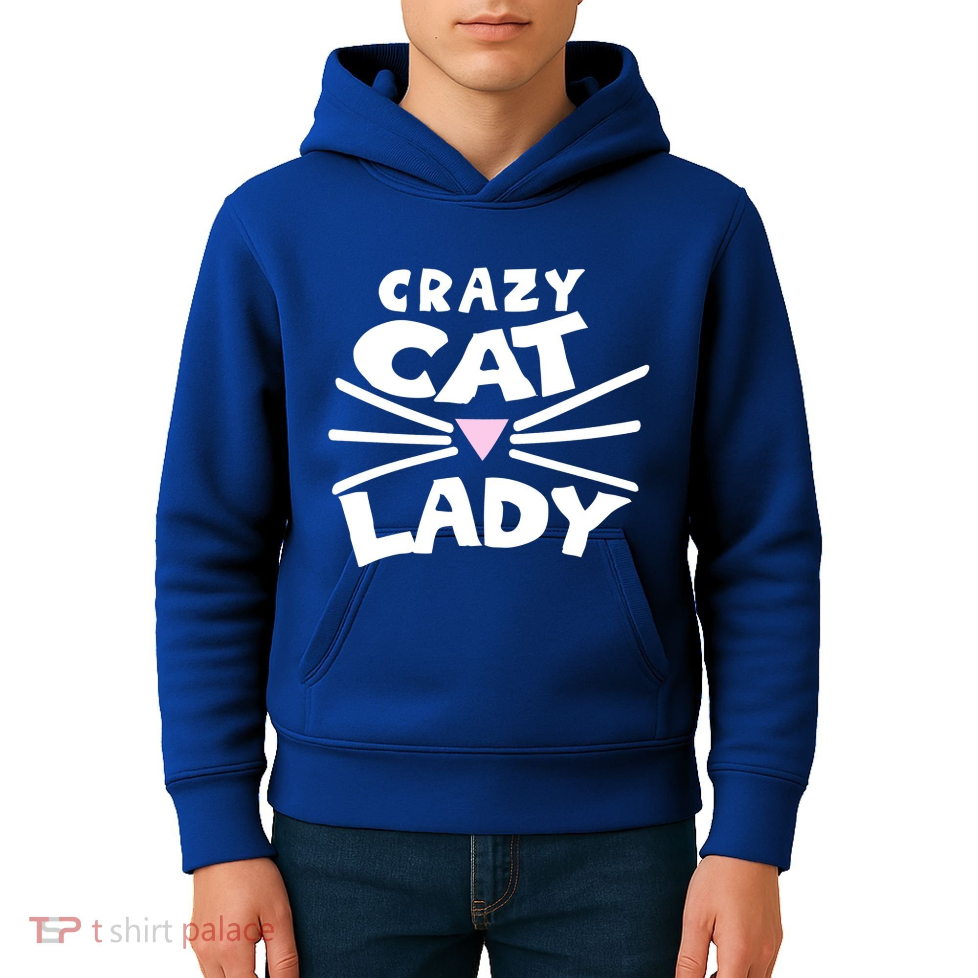 Crazy Cat Lady Long Funny Gift Cute Cat Gift Kids Hoodie