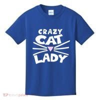 Crazy Cat Lady Long Funny Gift Cute Cat Gift Kids T-Shirt thumb 0