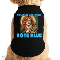 Childless Cat Ladies Vote Blue Doggie Tank thumb 0
