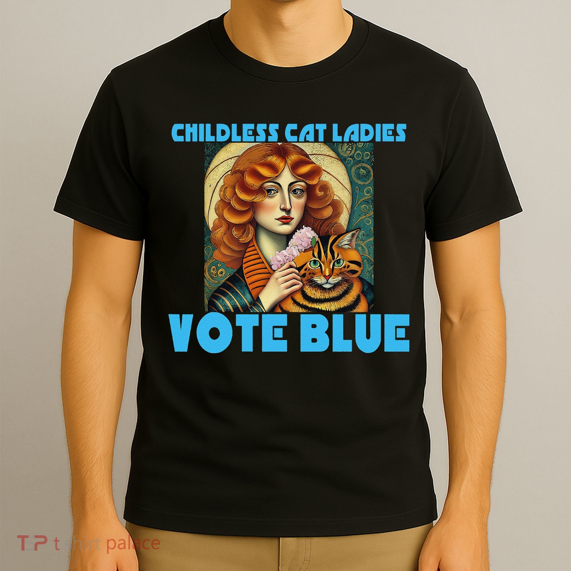 Childless Cat Ladies Vote Blue T-Shirt