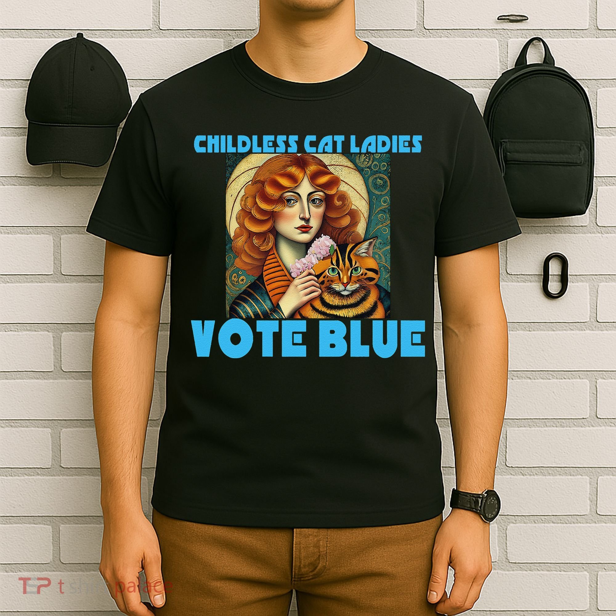 Childless Cat Ladies Vote Blue T-Shirt