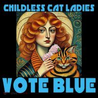 Childless Cat Ladies Vote Blue Coffee Mug thumb 5