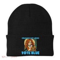 Childless Cat Ladies Vote Blue Beanie thumb 0