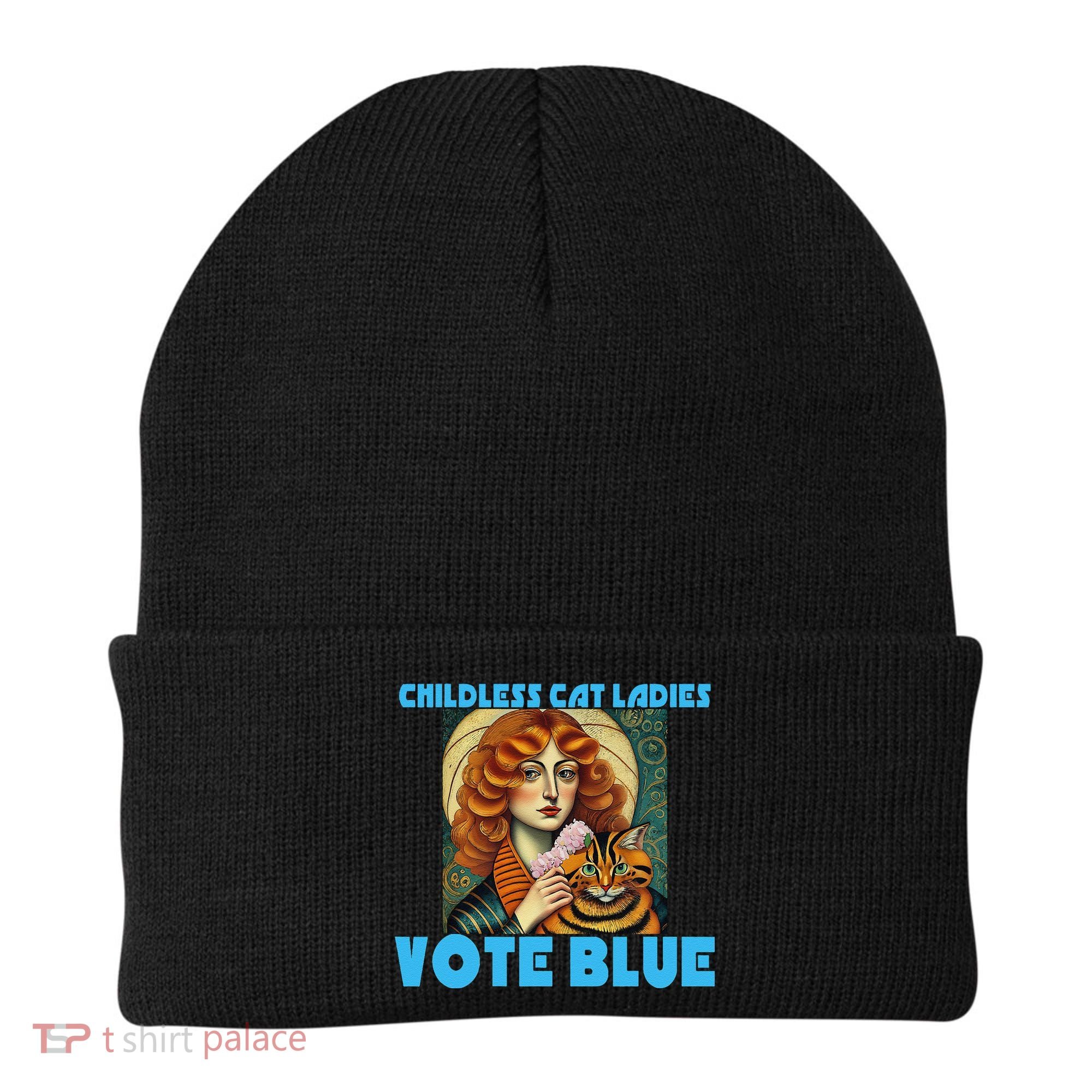 Childless Cat Ladies Vote Blue Beanie