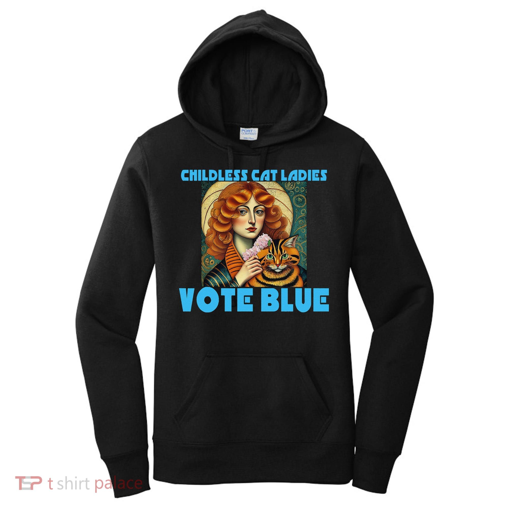 Childless Cat Ladies Vote Blue Women's Hoodie