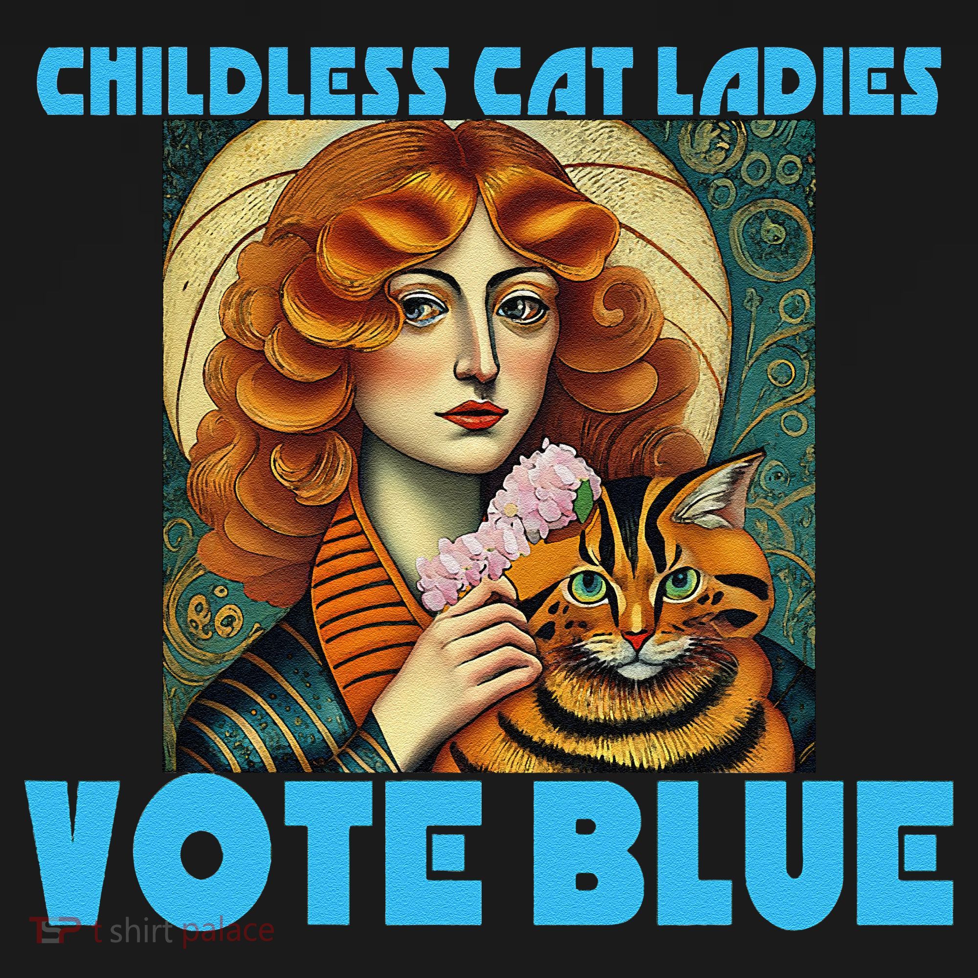 Childless Cat Ladies Vote Blue Mousepad