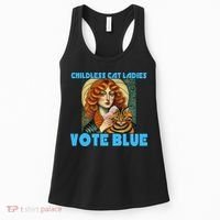 Childless Cat Ladies Vote Blue Women's Tank Top thumb 0