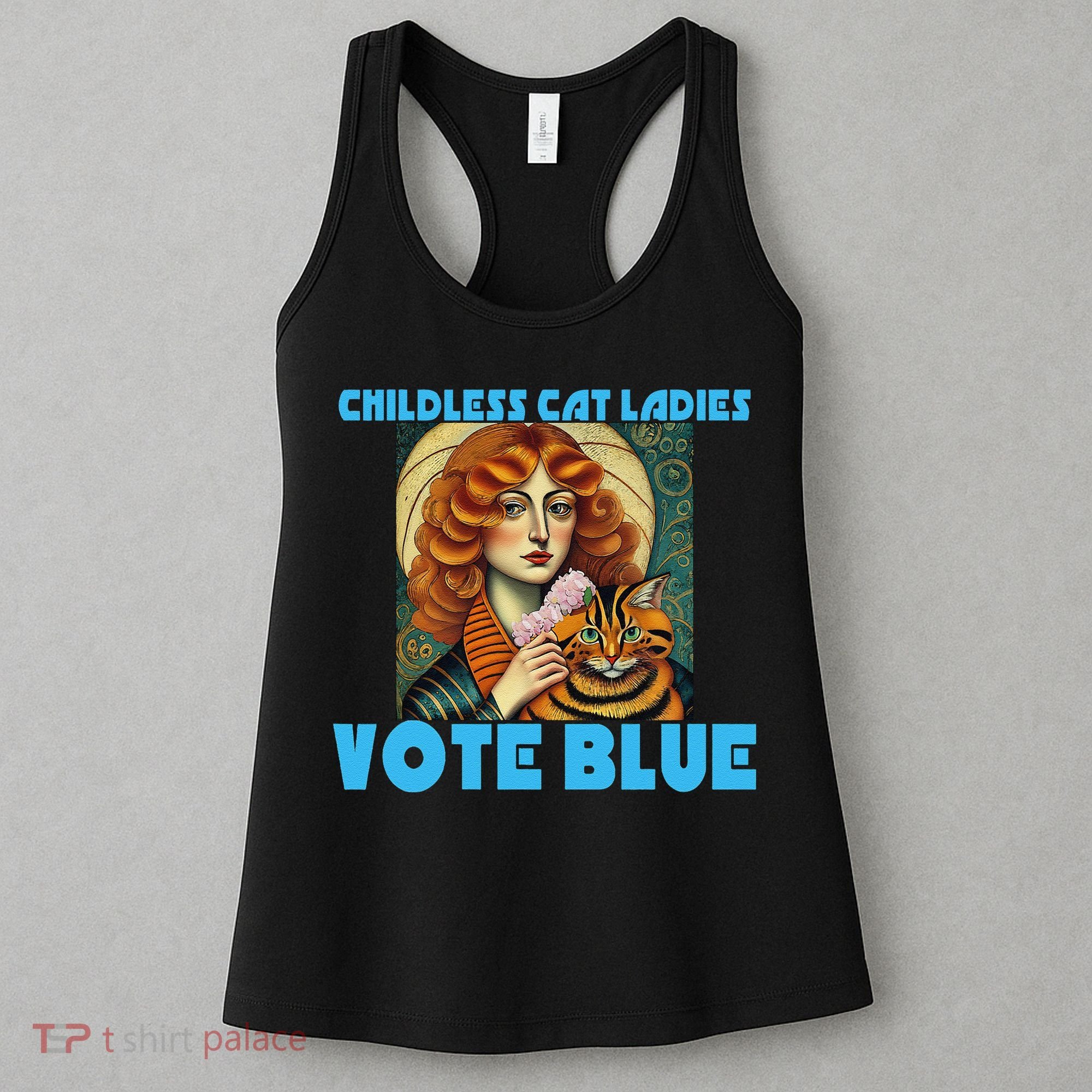 Childless Cat Ladies Vote Blue Women's Tank Top