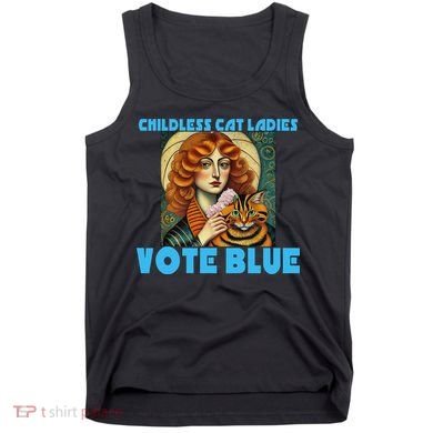Childless Cat Ladies Vote Blue Tank Top