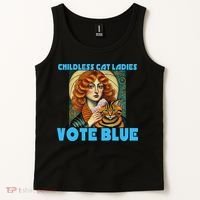 Childless Cat Ladies Vote Blue Tank Top thumb 2