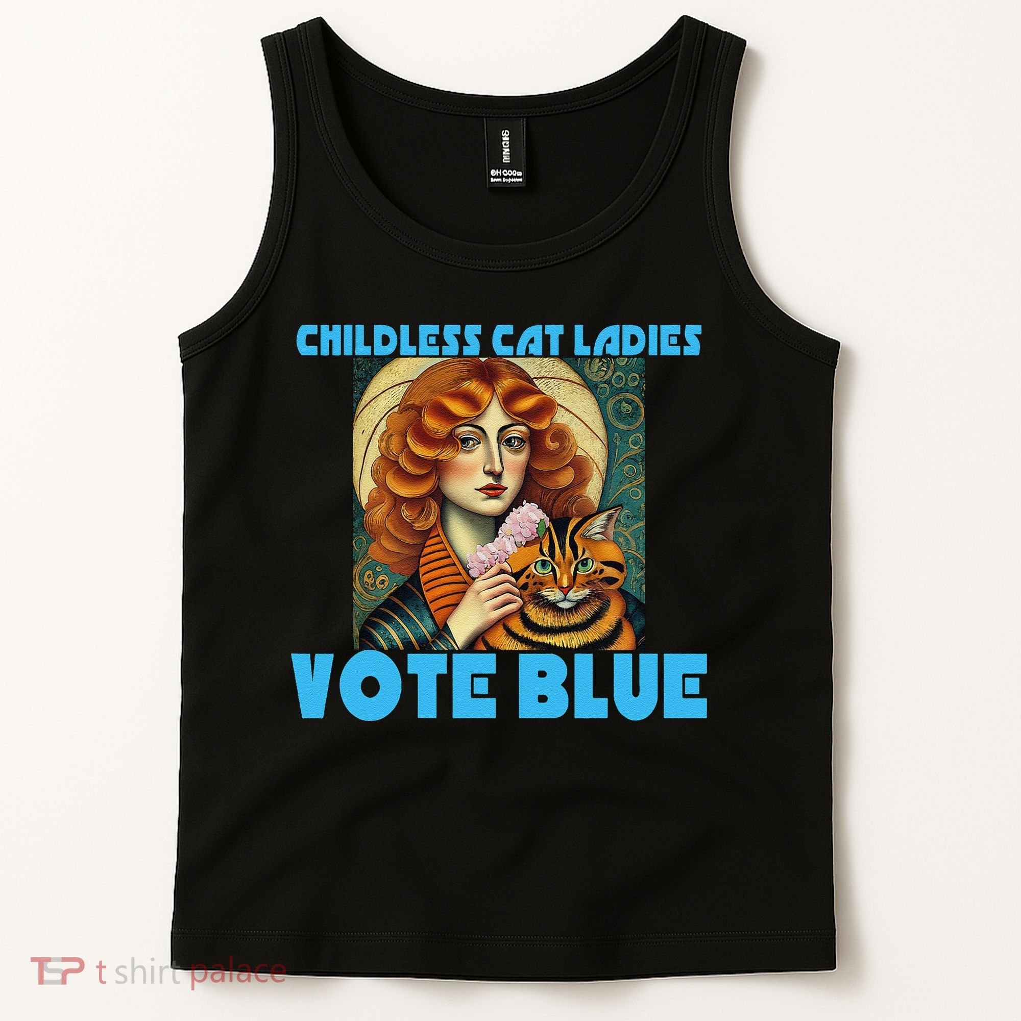 Childless Cat Ladies Vote Blue Tank Top