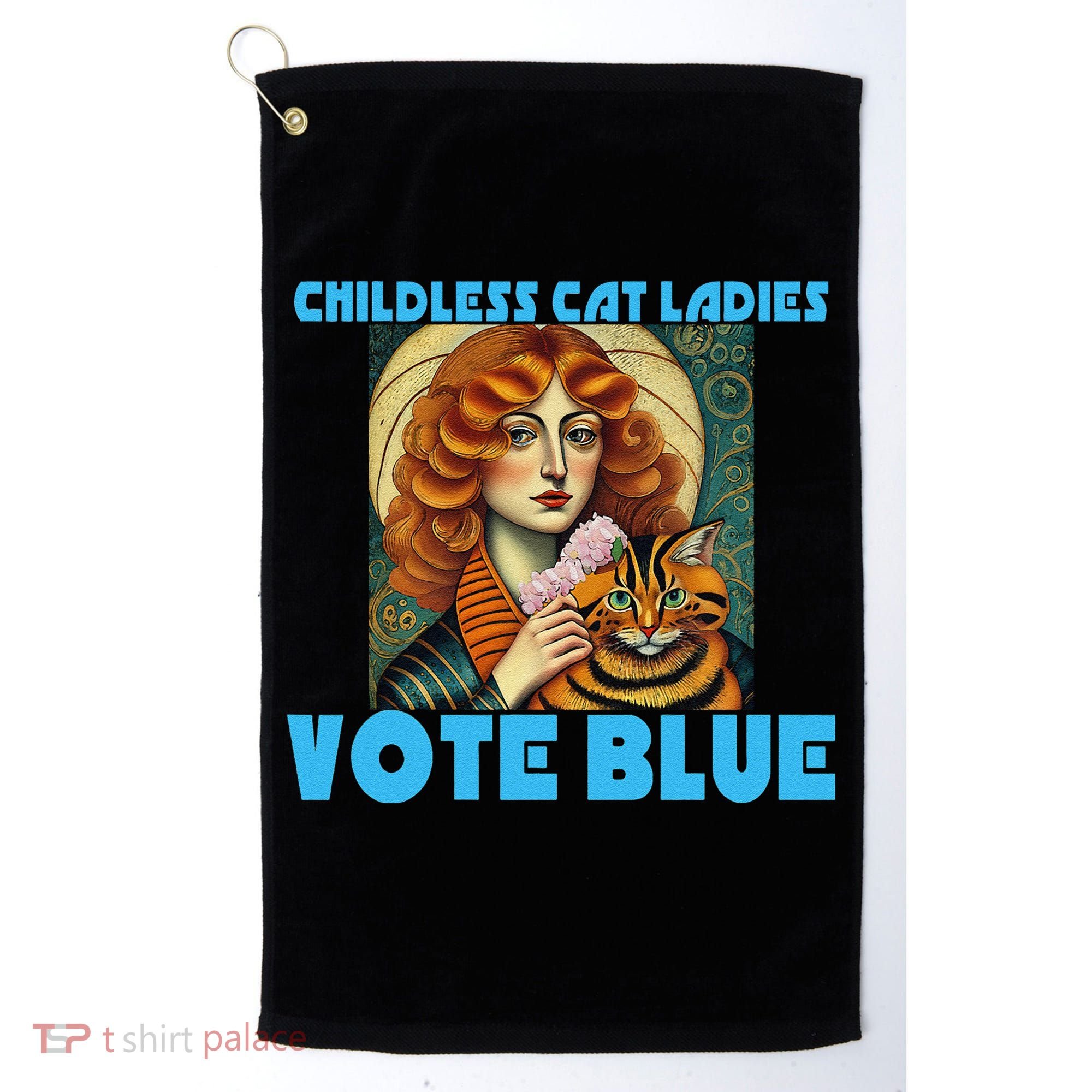 Childless Cat Ladies Vote Blue Golf Towel