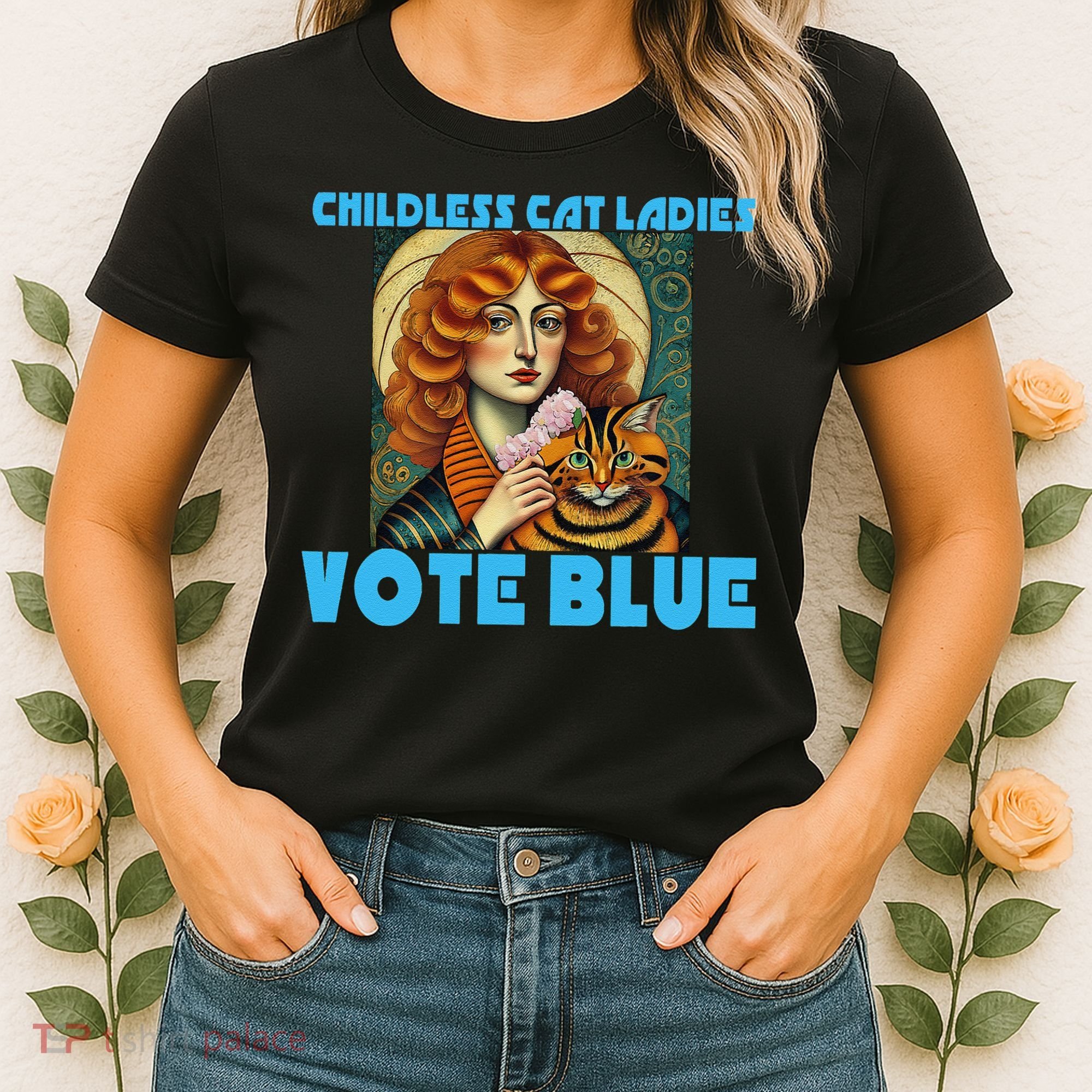 Childless Cat Ladies Vote Blue Women's T-Shirt