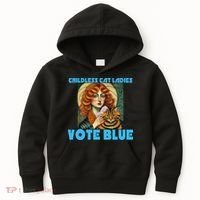 Childless Cat Ladies Vote Blue Kids Hoodie thumb 0