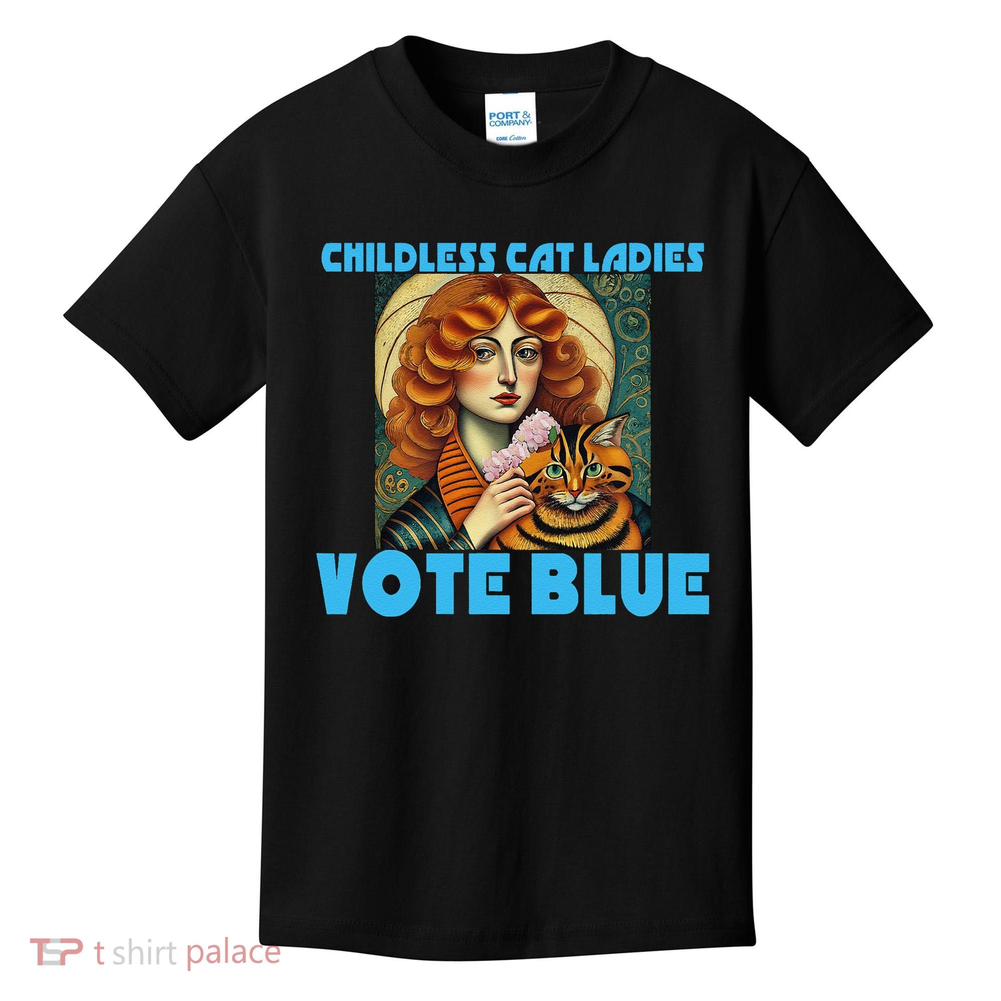 Childless Cat Ladies Vote Blue Kids T-Shirt