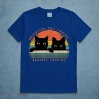 Childless Cat Ladies Feminist Childless Cat Ladies Against Fascism T-Shirt thumb 5