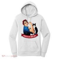 Childless Cat Ladies Vote Rosie The Riveter Women's Hoodie thumb 0