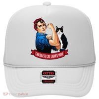 Childless Cat Ladies Vote Rosie The Riveter Hat thumb 0