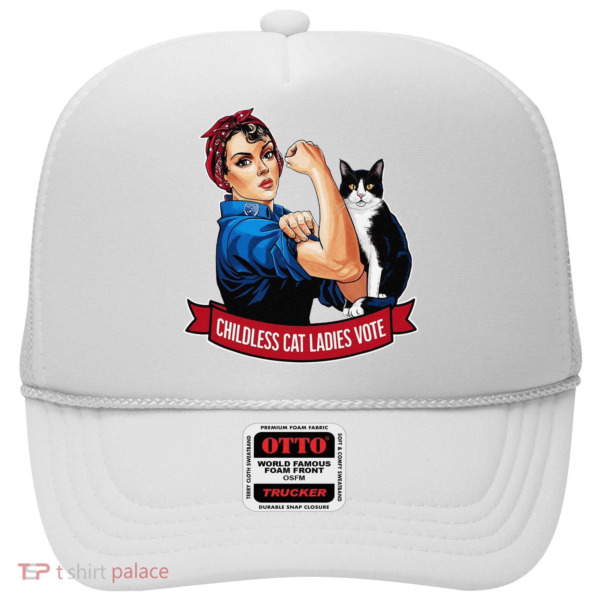 Childless Cat Ladies Vote Rosie The Riveter Hat