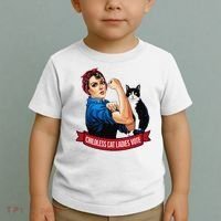 Childless Cat Ladies Vote Rosie The Riveter Toddler T-Shirt thumb 2