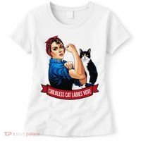 Childless Cat Ladies Vote Rosie The Riveter Women's T-Shirt thumb 0