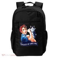 Childless Cat Ladies Vote Rosie The Riveter Backpack thumb 0