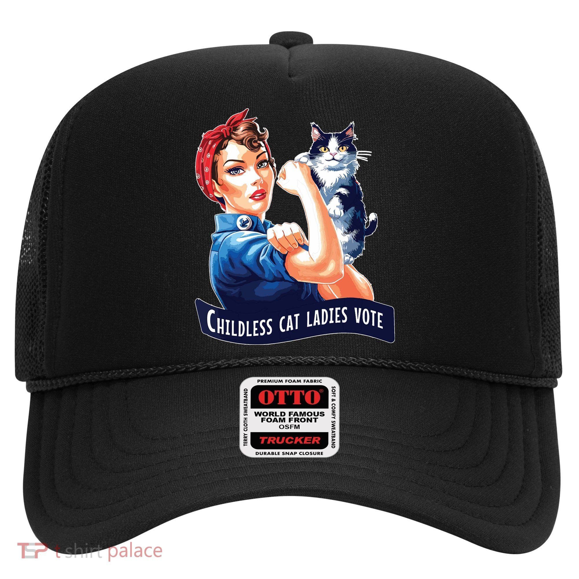 Childless Cat Ladies Vote Rosie The Riveter Hat