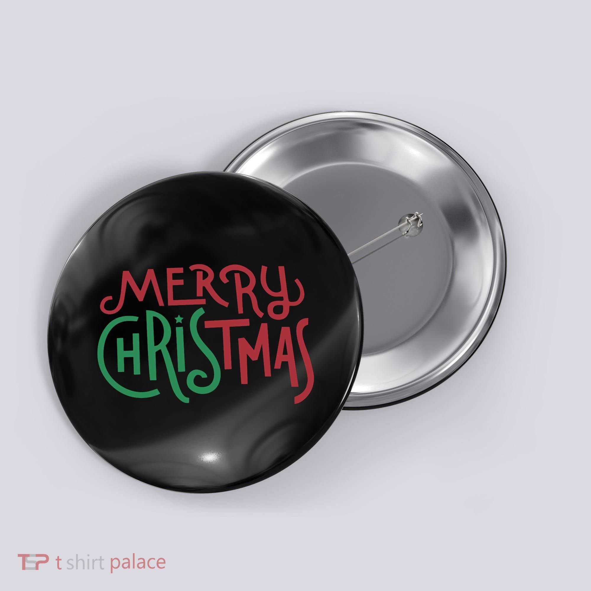 Candy Cane Lane Merry Christmas Button
