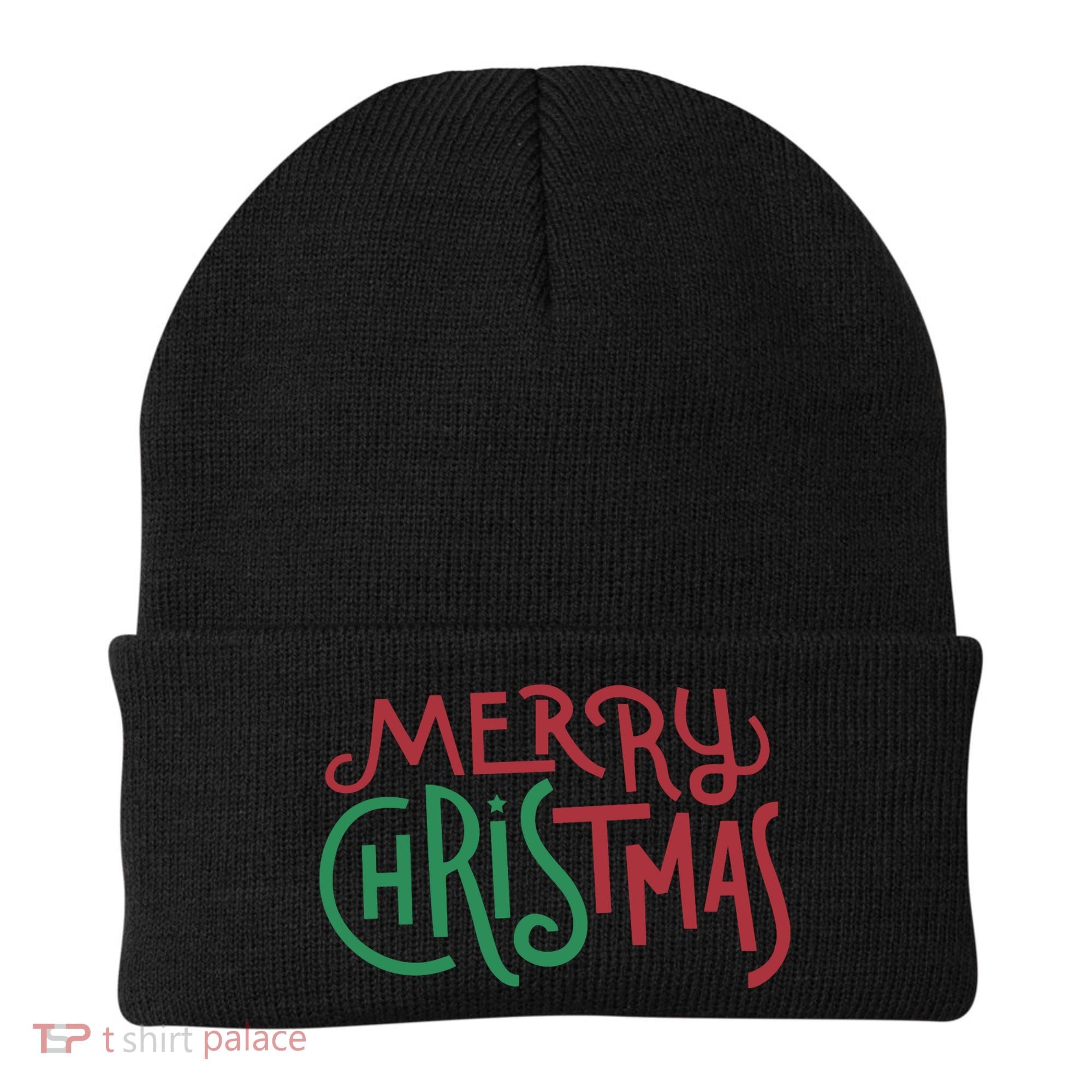 Candy Cane Lane Merry Christmas Beanie