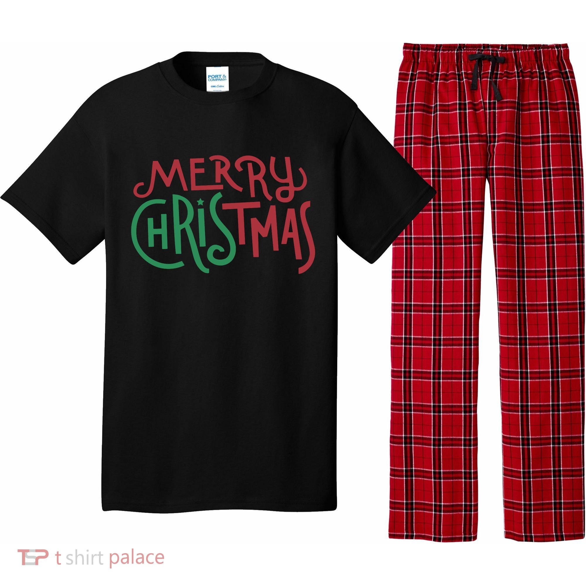 Candy Cane Lane Merry Christmas Pajama Set