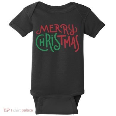 Candy Cane Lane Merry Christmas Baby Bodysuit