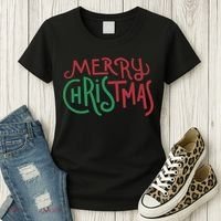 Candy Cane Lane Merry Christmas Women's T-Shirt thumb 3