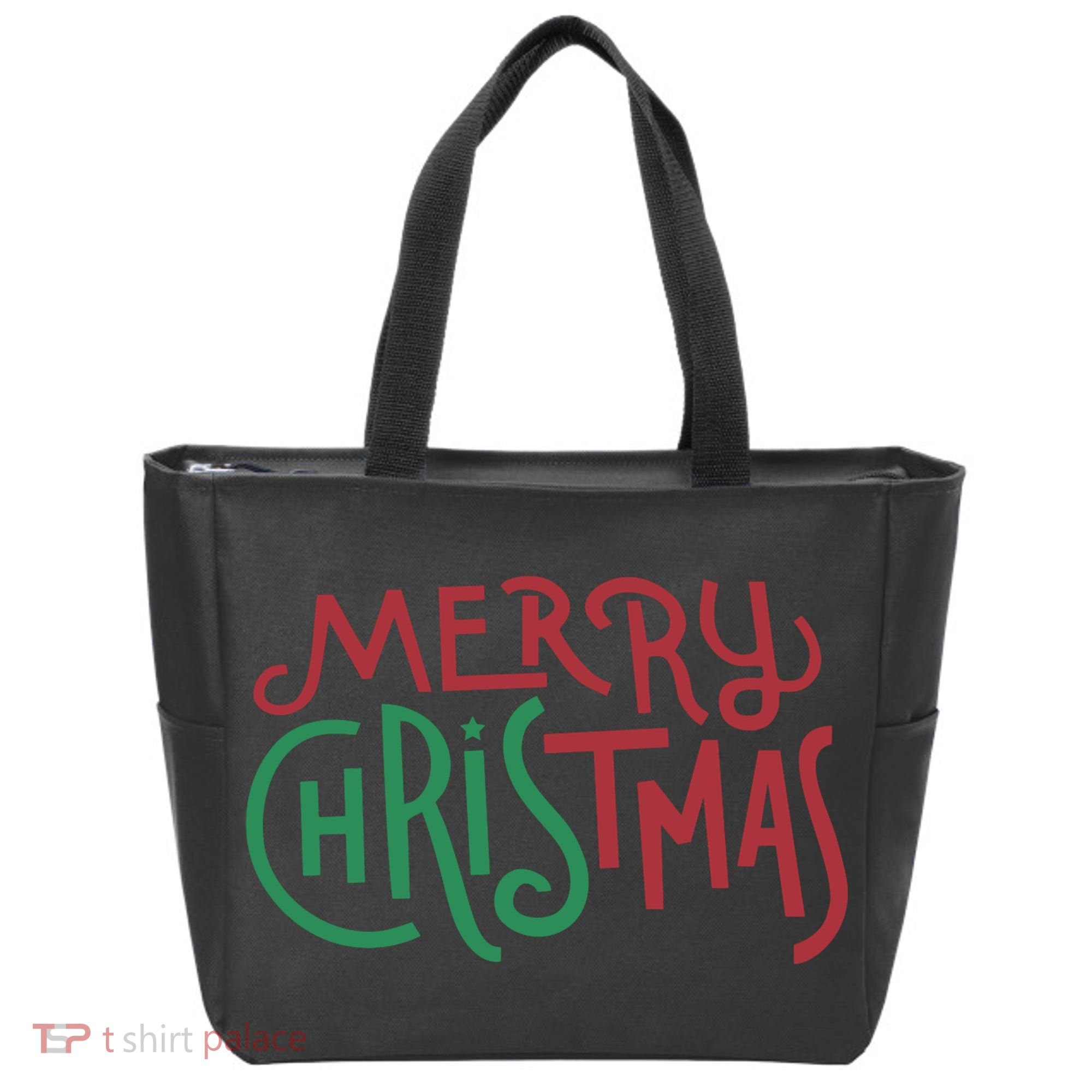 Candy Cane Lane Merry Christmas Tote Bag