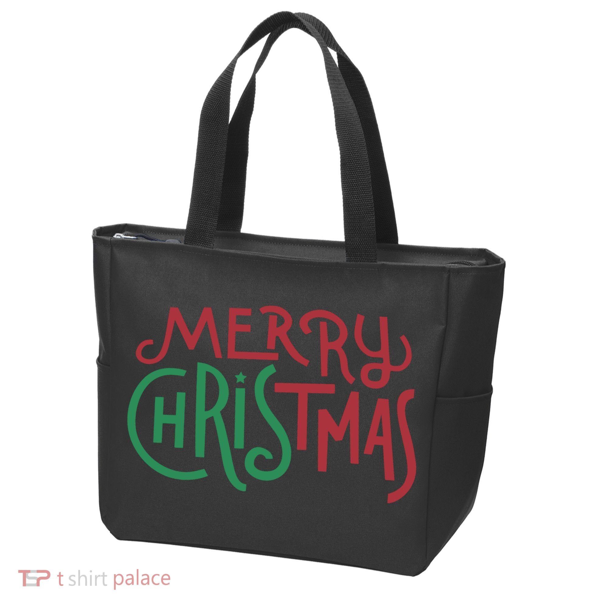 Candy Cane Lane Merry Christmas Tote Bag