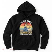 Crazy Cleaning Lady Housekeeper Housekeeping Maid Hoodie thumb 0