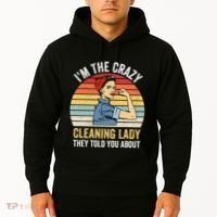 Crazy Cleaning Lady Housekeeper Housekeeping Maid Hoodie thumb 2