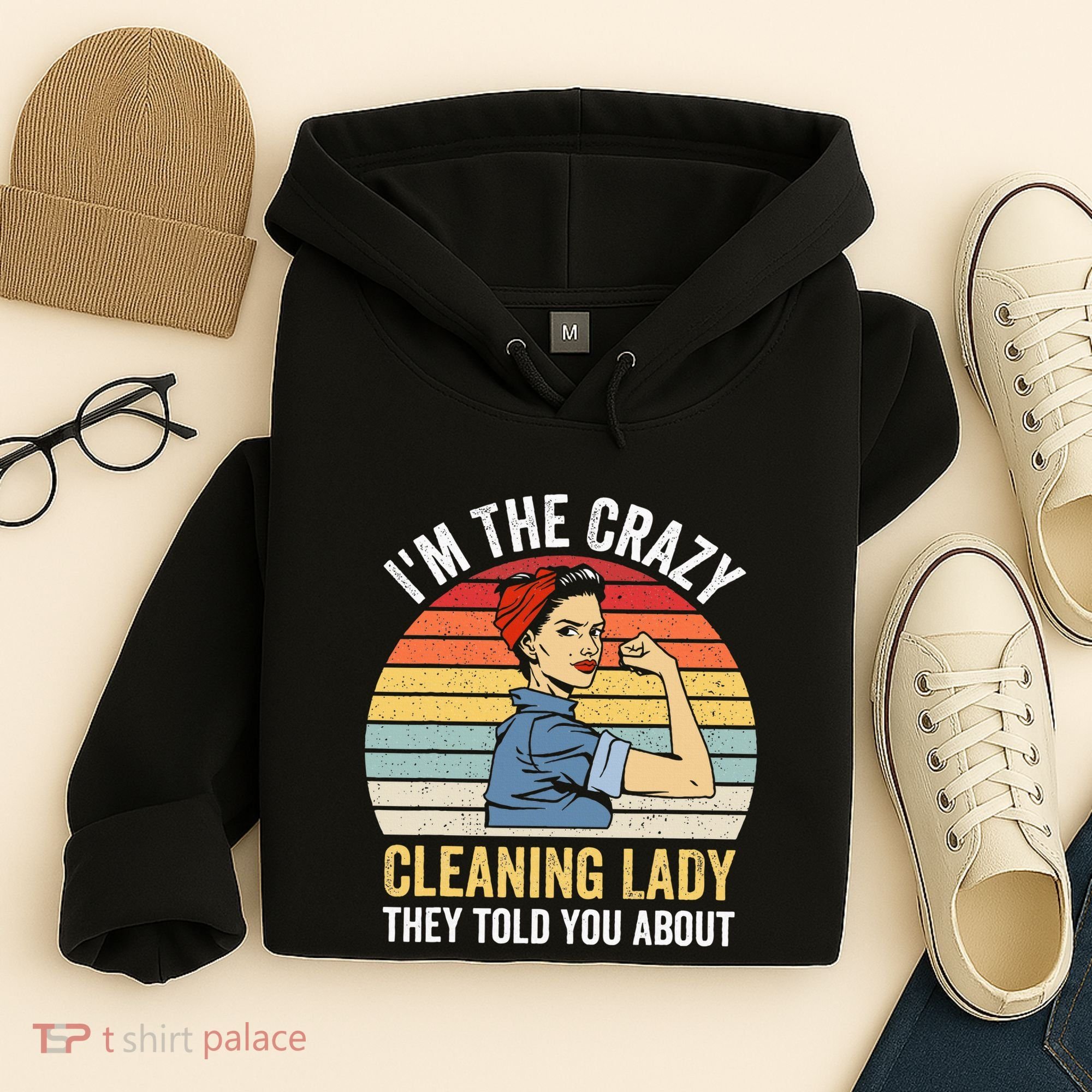 Crazy Cleaning Lady Housekeeper Housekeeping Maid Hoodie